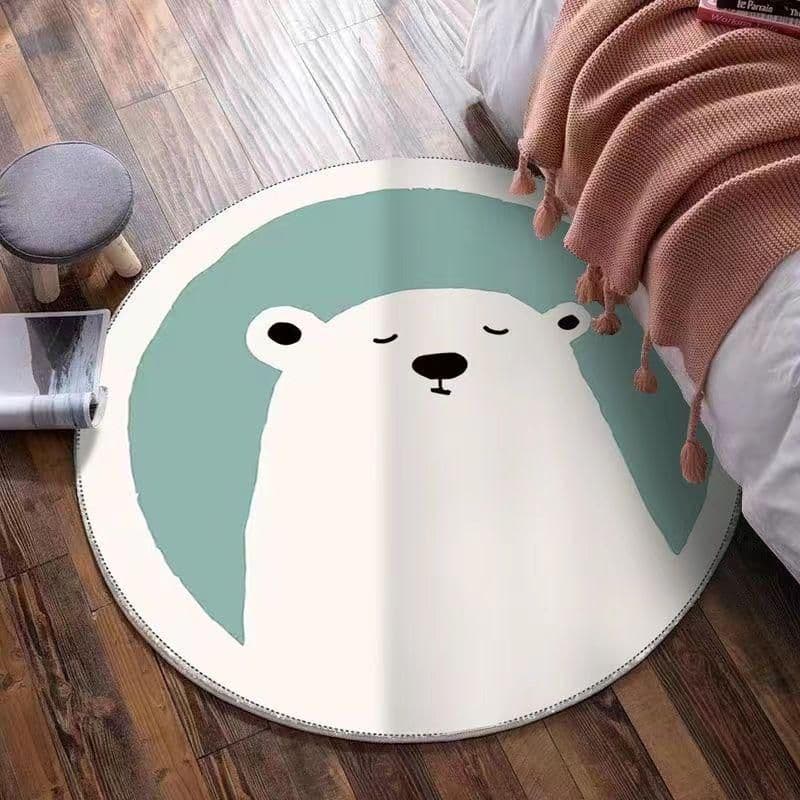 カラー ラグ 140*140cm カーペット モダン おしゃれ 滑り止