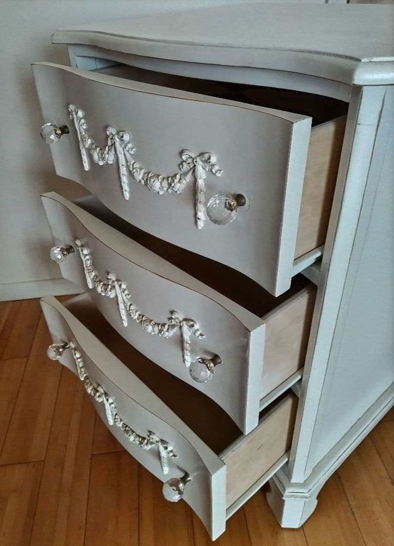 フレンチドロワー　フランスアンティーク　フレンチチェスト　シャビー　引き出し