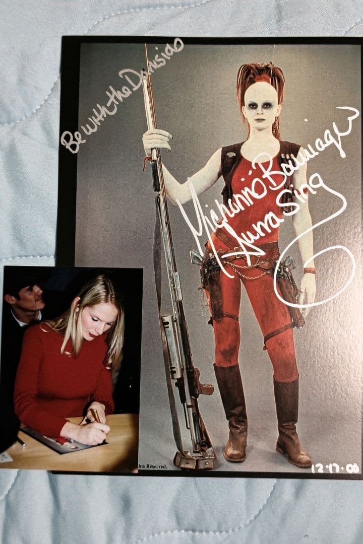 スターウォーズ　オーラ・シング　ミーションボーリア　サイン入り　ポートレート