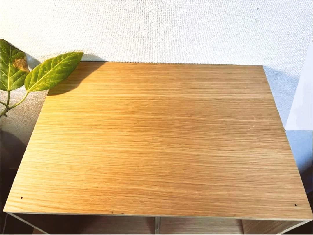 ☘️送料込⭐️超美品⭐️２個セット⭐️廃盤希少⭐️無印⭐️木製収納ケース⭐️オープン ワイド⭐️