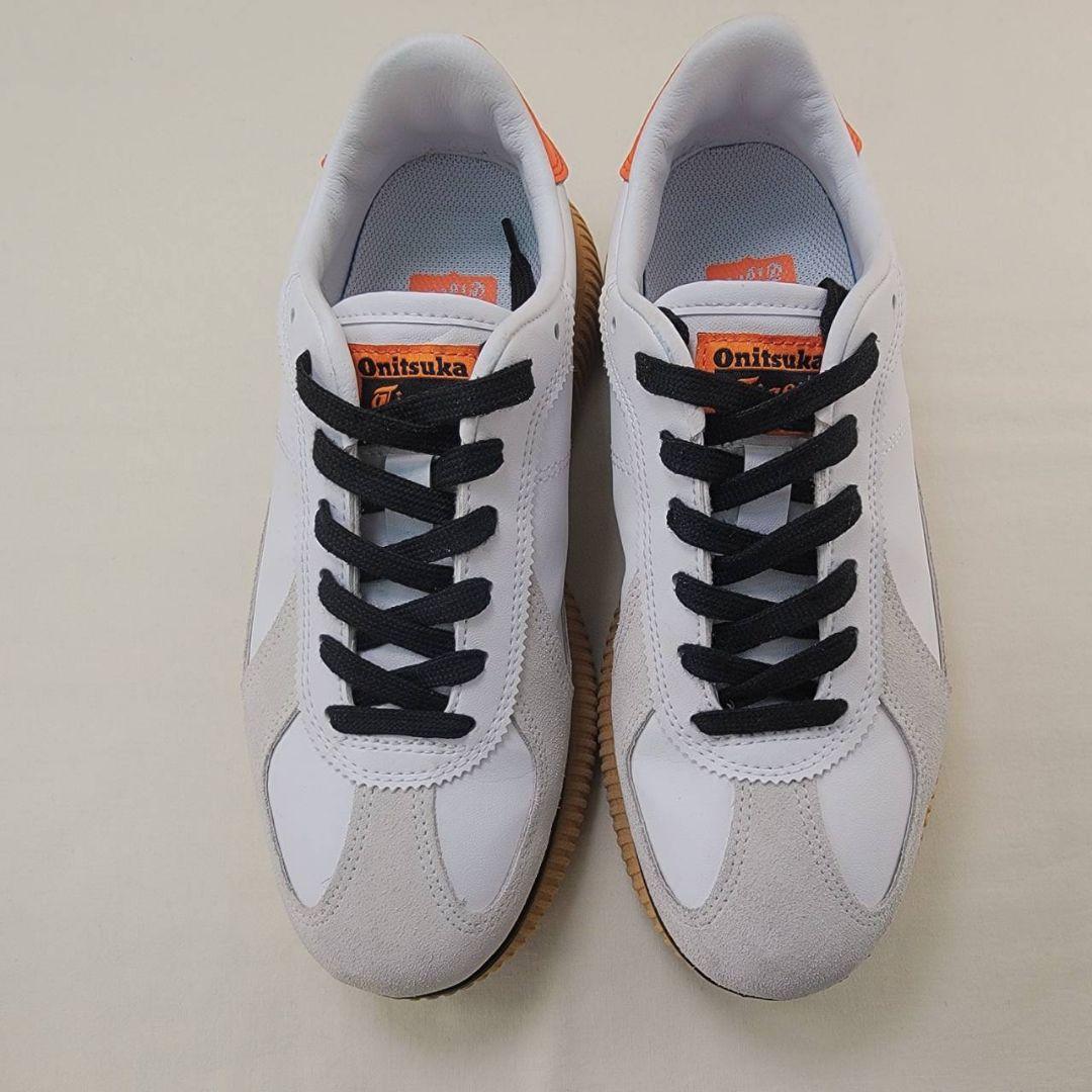 オニツカタイガー デレシティ ホワイト/オレンジ 24.5cm