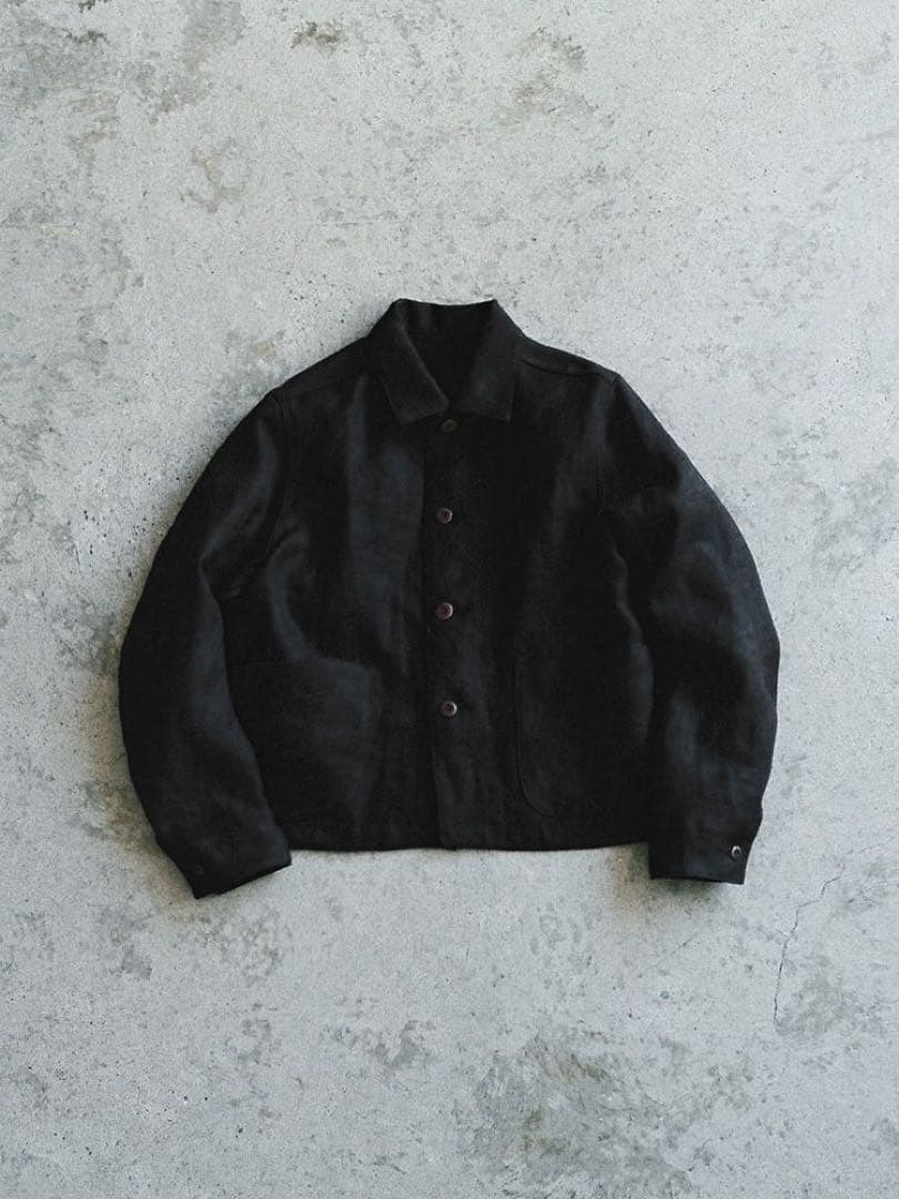 LIDNM LINEN CROPPED CHORE JACKET Mサイズ
