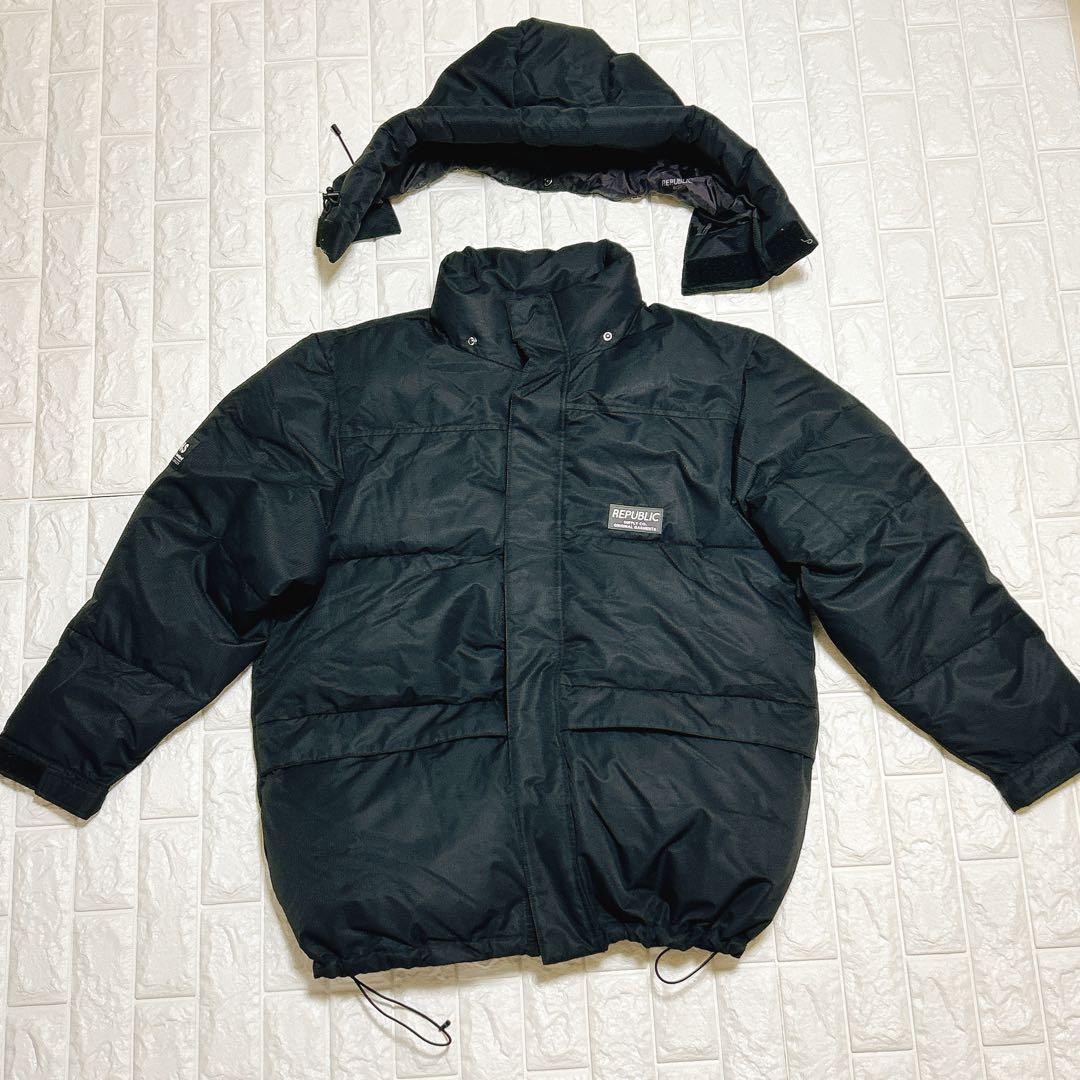 REPUBLIC &CO リパブリック ダウンジャケット ブラック XL メンズ