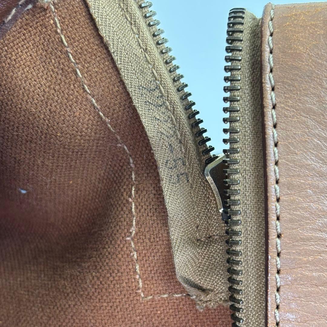 CELINE ブラウンレザーボストンバッグ