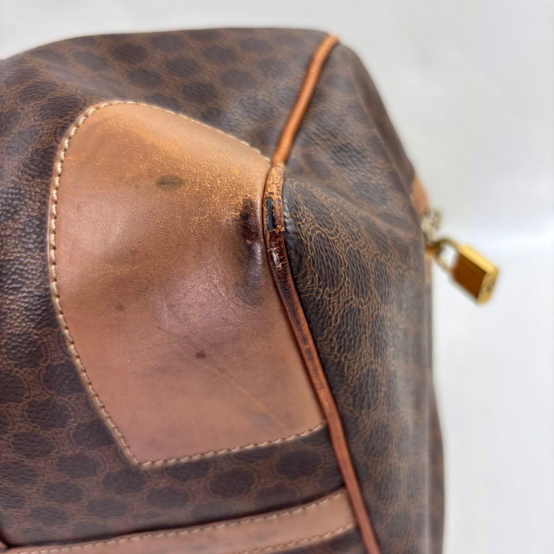 CELINE ブラウンレザーボストンバッグ