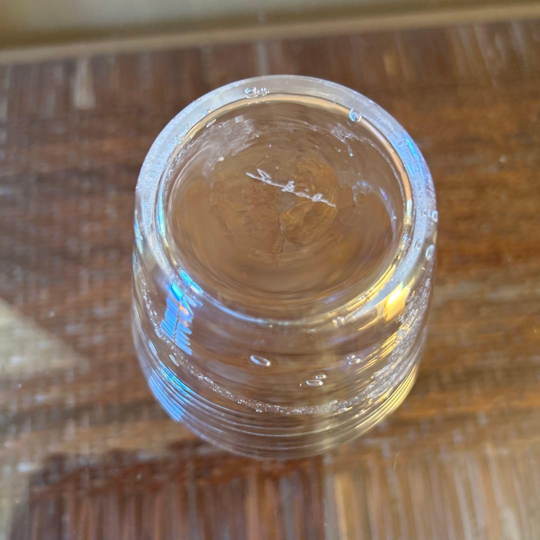 新品◆101荒川尚也　そばちょこ&型徳利大　泡ガラス３点セット　晴耕社ガラス工房