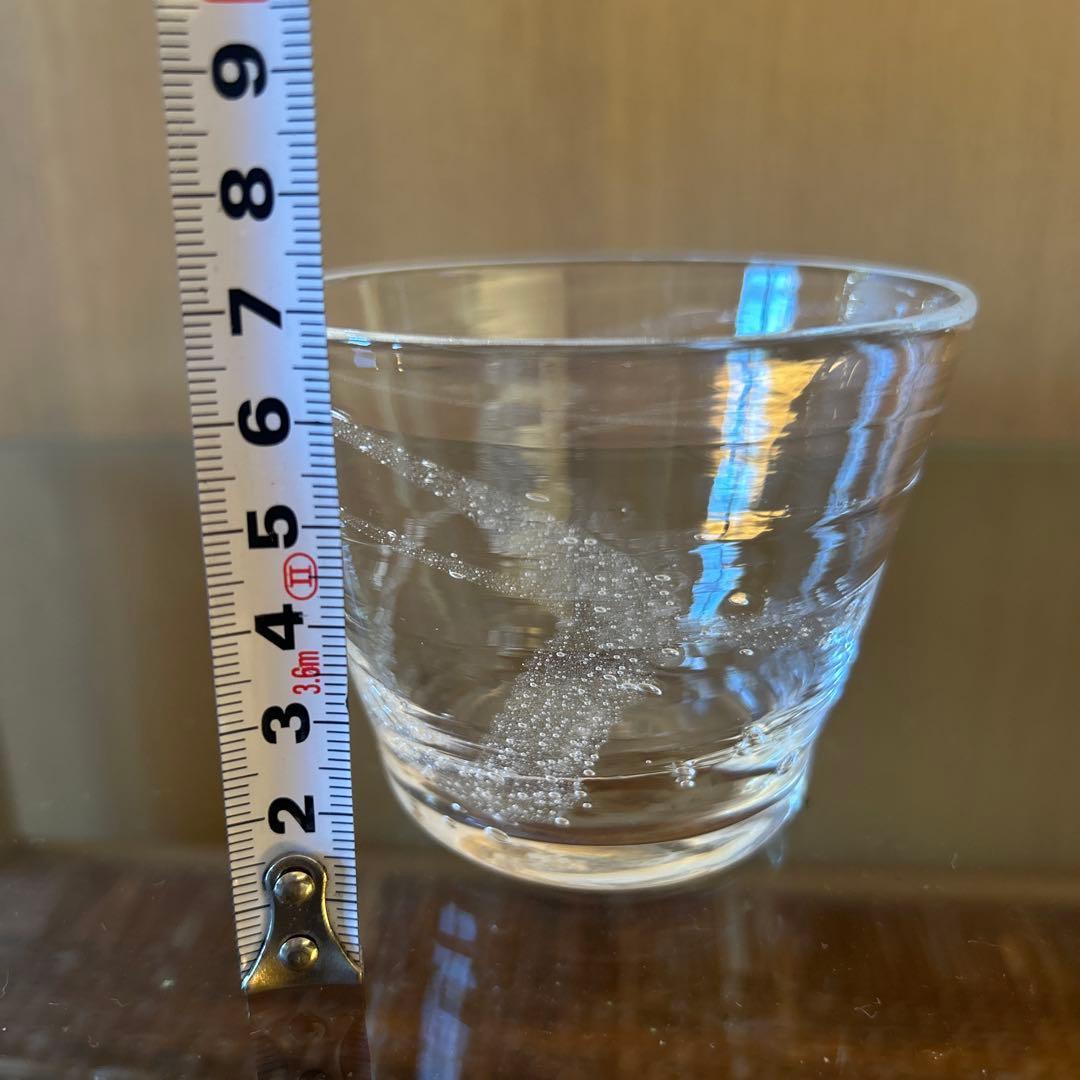 新品◆101荒川尚也　そばちょこ&型徳利大　泡ガラス３点セット　晴耕社ガラス工房