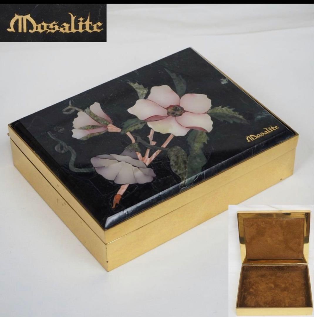 送料無料 ブラジル　石細工金鍍金宝石箱