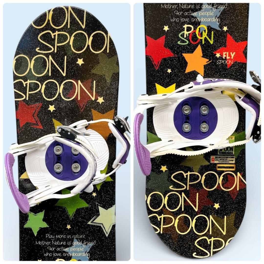 【3点セット】ジュニアスノーボード SPOON FLY 110cm バインブーツ