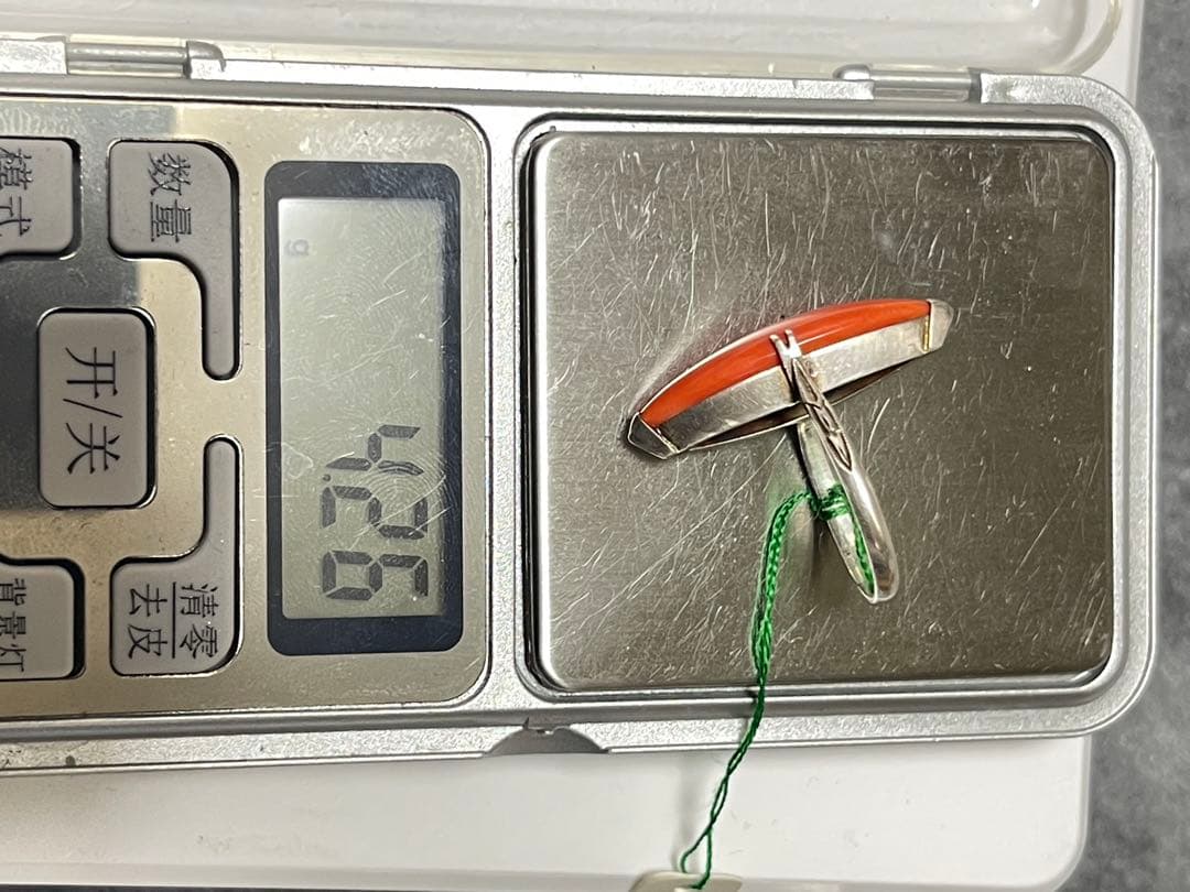 珊瑚サンゴリング重约4.2g