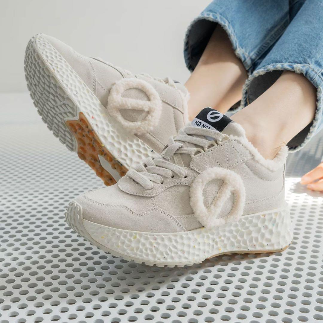 【今季モデル激安】NO NAME モコモコスニーカー23cm