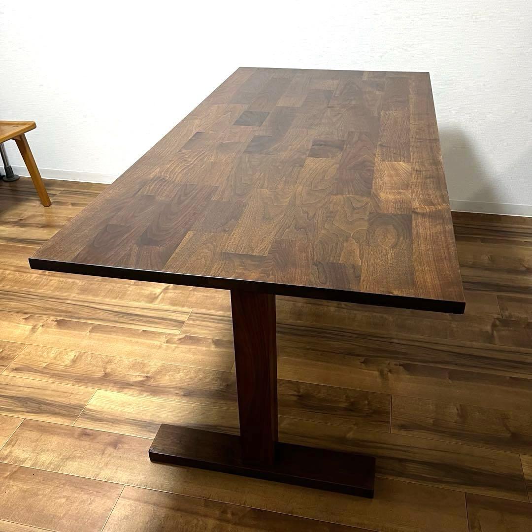 無垢材 ウォールナット ダイニングテーブル 蜜蝋 1600×800