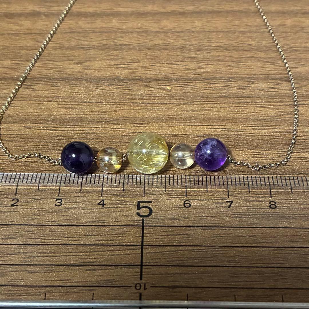 【ルチルとアメジストネックレス】