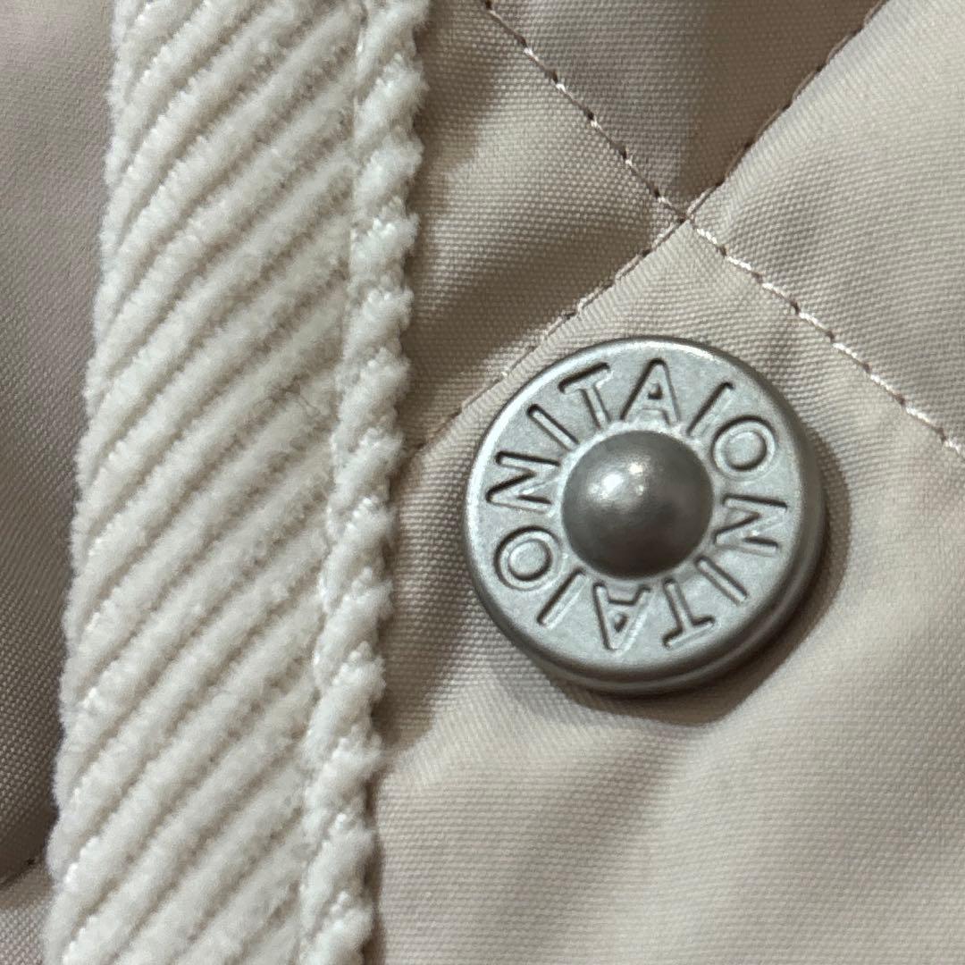 新品タグ付SHIPS TAION パイピング ノーカラー キルティング コート