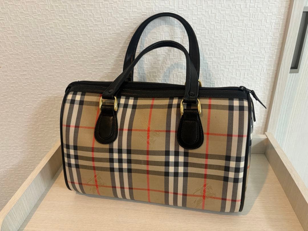 ヴィンテージ　バーバリー　ボストンバッグ　状態良好