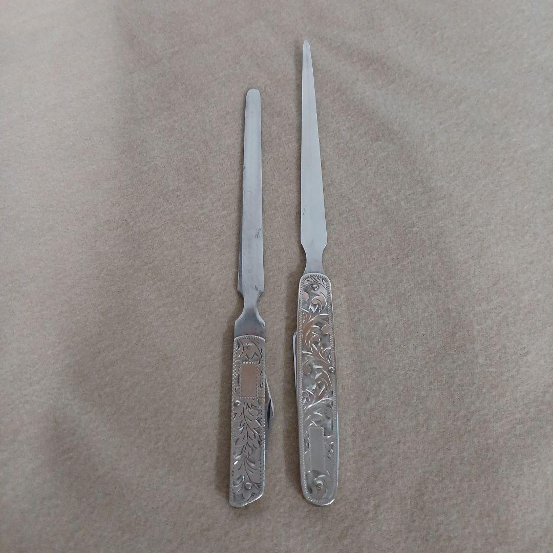 純銀製 ペーパーナイフ セット STERLING スターリングシルバー 装飾
