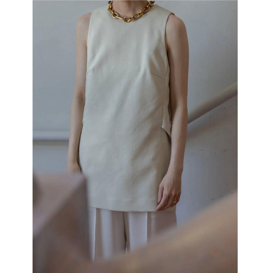 【H】neau linen tops cream