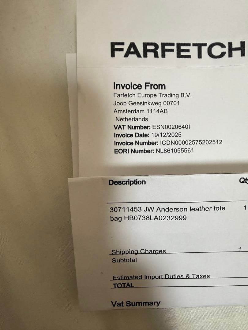 THE JWA CORNER BUCKET バケットバッグ　トートバッグ男女兼用