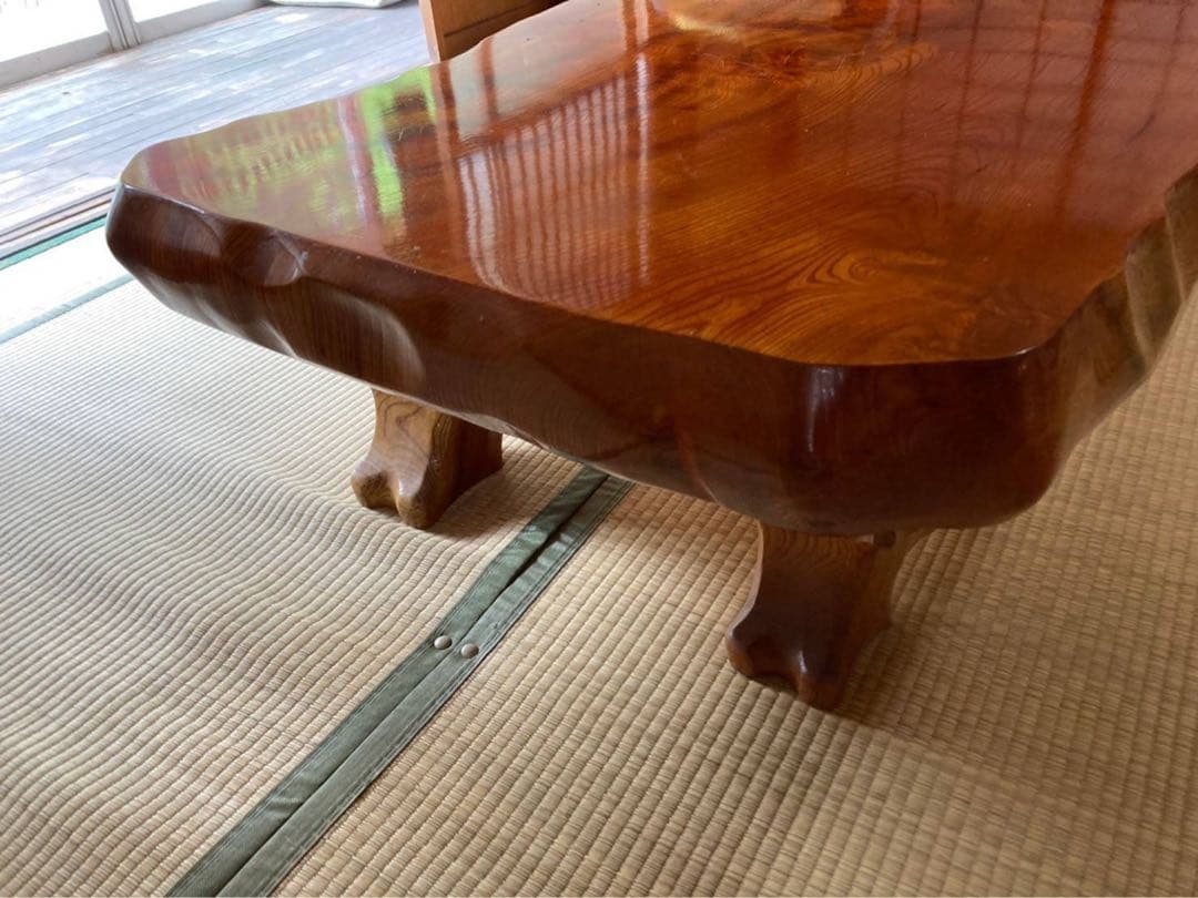 欅一枚板　テーブル　送料込み