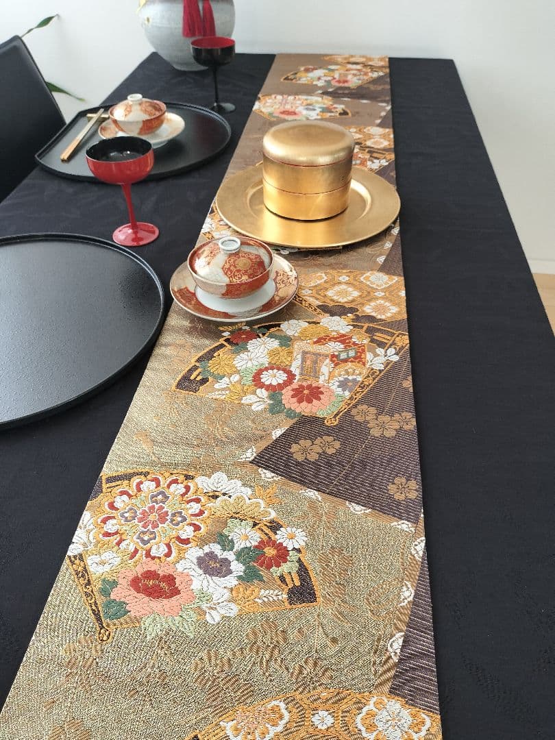 A962★逸品‼️全通帯‼️ひな祭り‼️テーブルランナー2m13cm