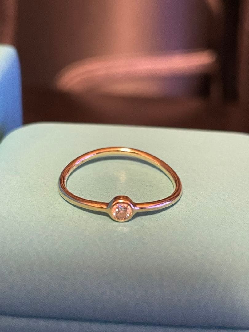 Tiffany&Co. ウェーブシングルロウ 18K ダイヤモンド リング