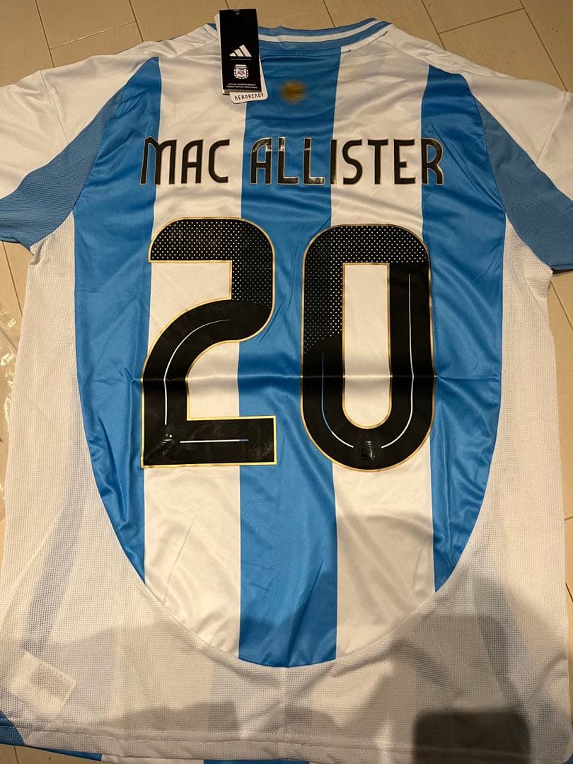 アルゼンチン代表 MAC ALLISTER 20 シャツ Lサイズ