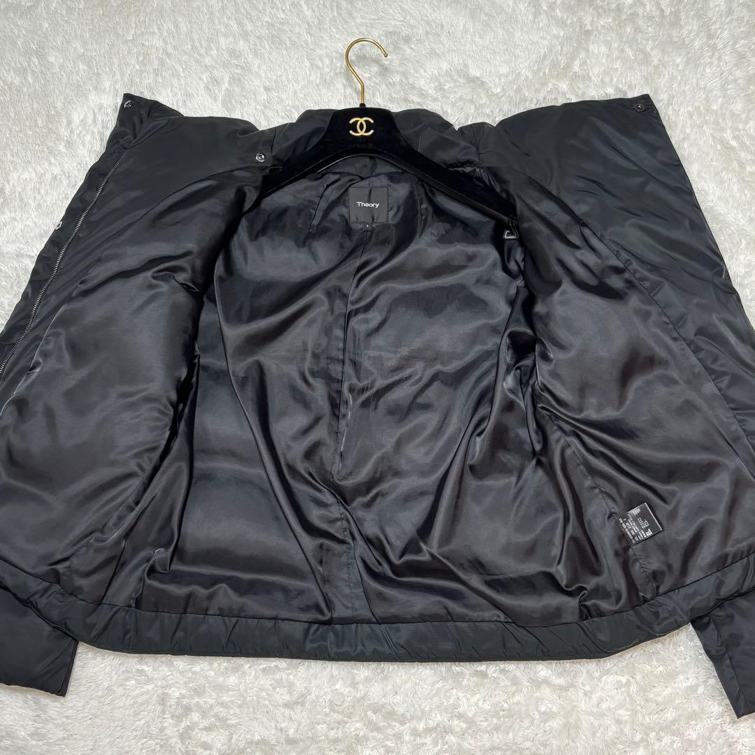 【極美品✨】 現行 セオリー ダウンジャケット モックネック ショート丈 黒 S