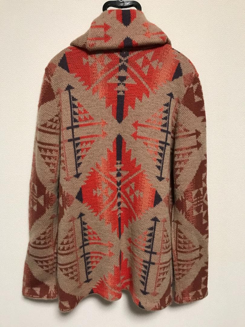 JELADO　ジェラード ラグナ ショールカラー　カーディガン　ネイティブ柄