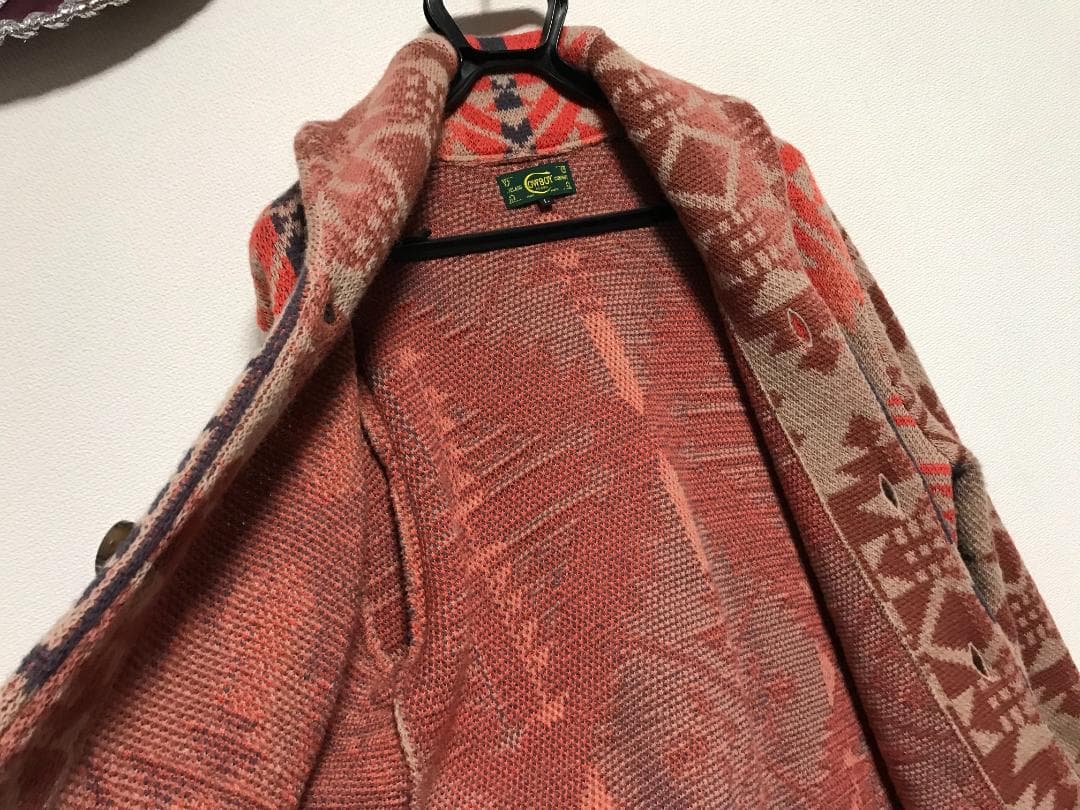 JELADO　ジェラード ラグナ ショールカラー　カーディガン　ネイティブ柄