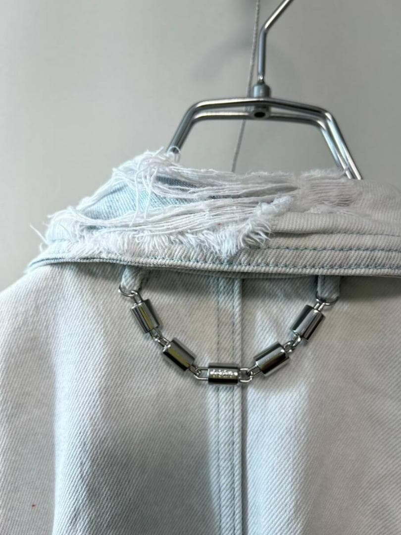 ジャケット・アウター 032c washed long-sleeve denim overcoat