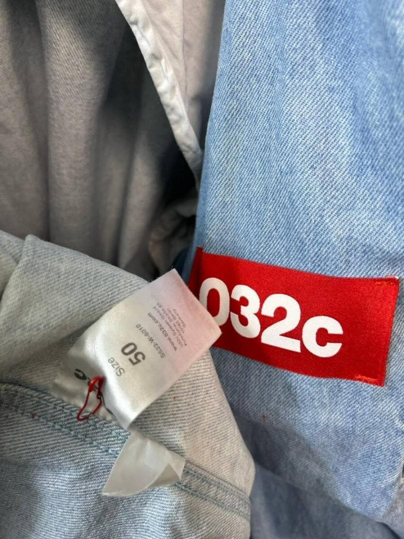ジャケット・アウター 032c washed long-sleeve denim overcoat