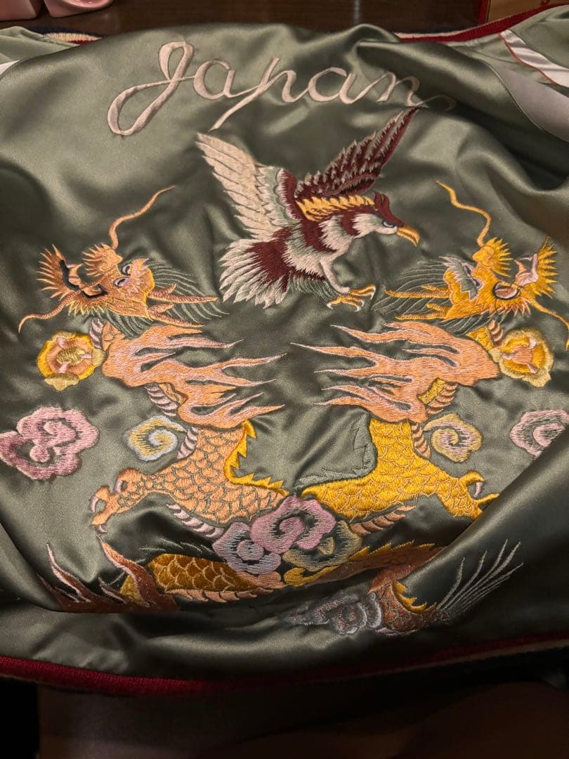 スカジャン 虎・ドラゴン・鷹 刺繍