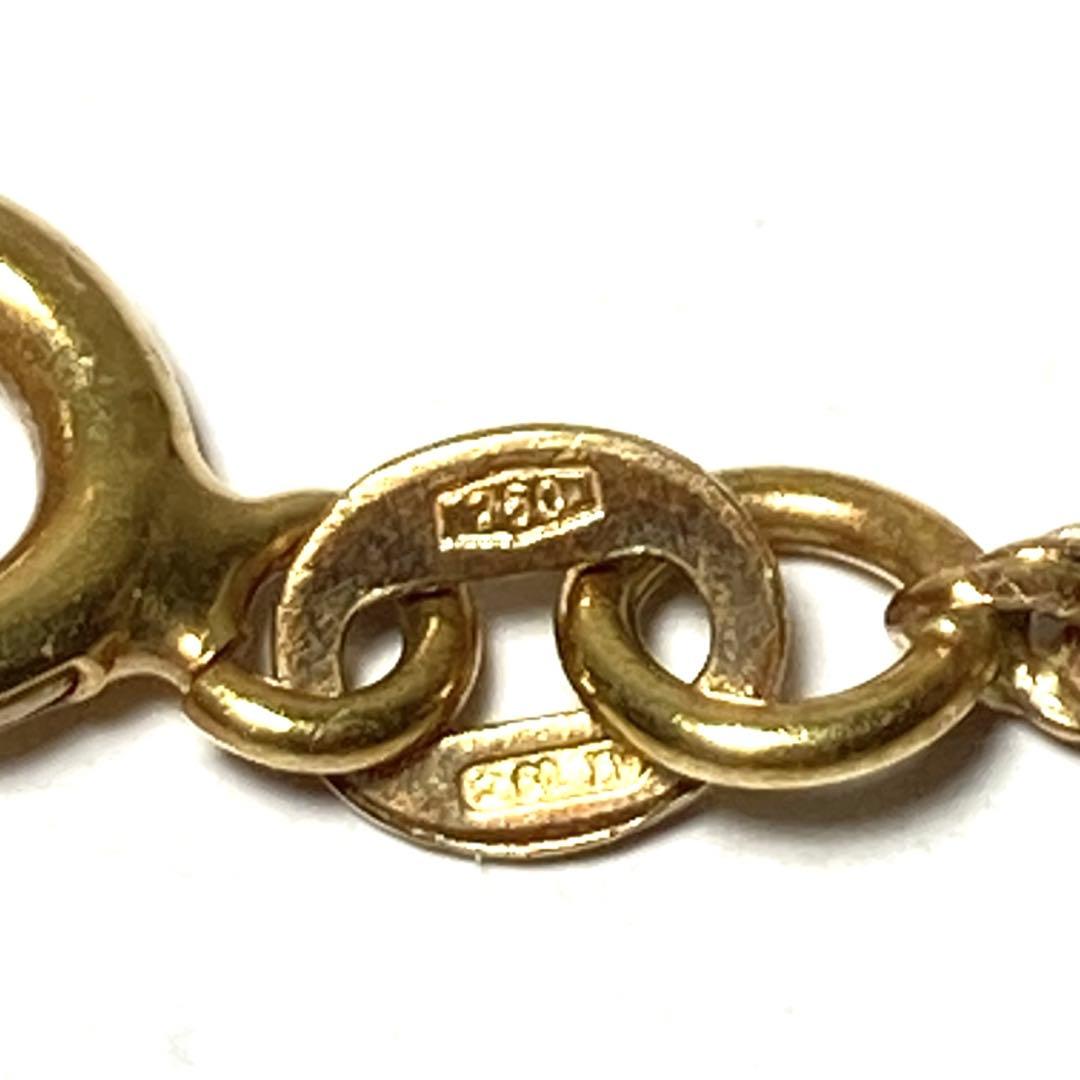 EK184 750刻印 K18 ゴールドツイストチェーンブレスレット