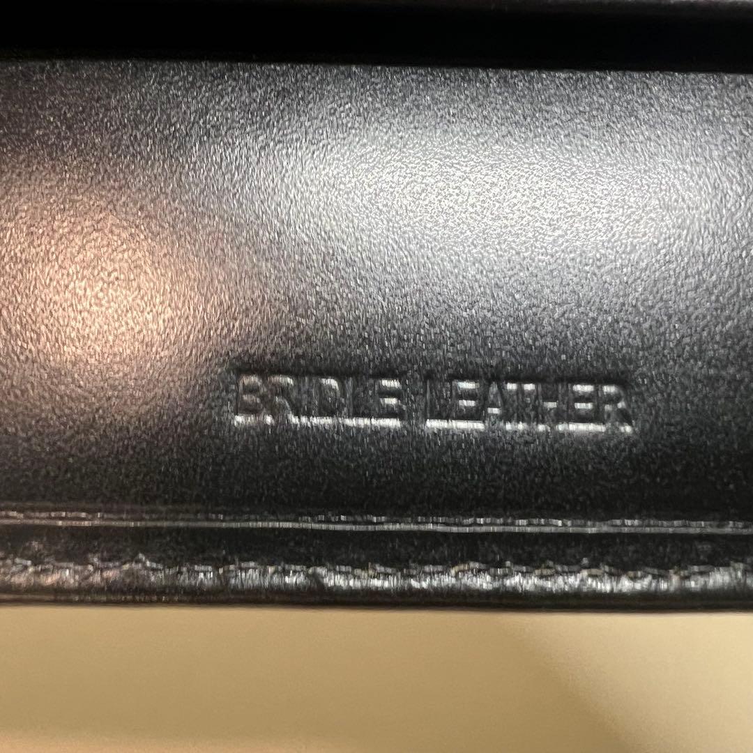 【数回使用程度】ホワイトハウスコックス 二つ折り財布 S7532 ブラック 箱付