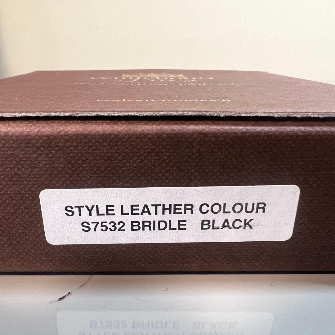 【数回使用程度】ホワイトハウスコックス 二つ折り財布 S7532 ブラック 箱付