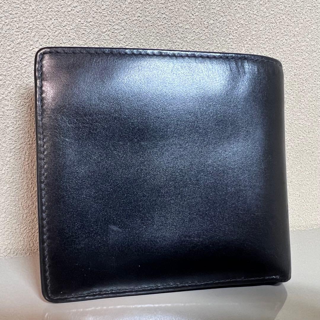 【数回使用程度】ホワイトハウスコックス 二つ折り財布 S7532 ブラック 箱付
