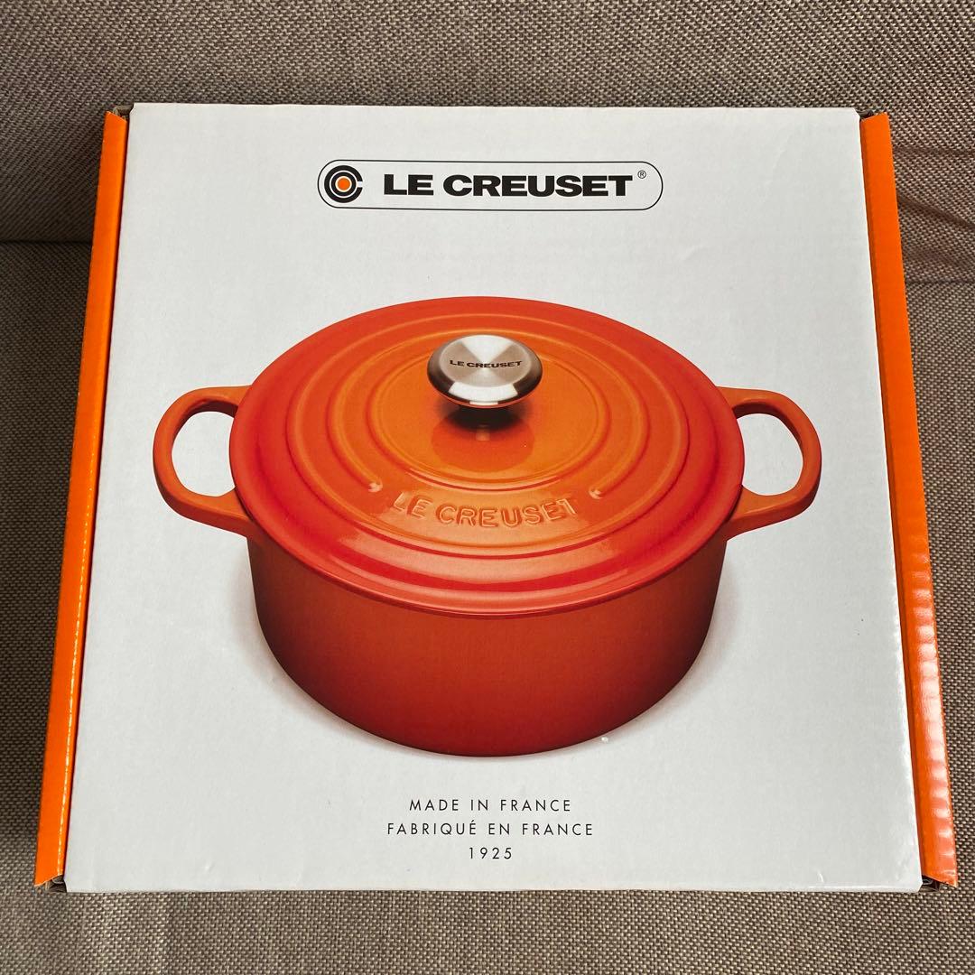 ◾️新品未使用◾️ル・クルーゼ　シグニチャー　ココット・ロンド　22cm
