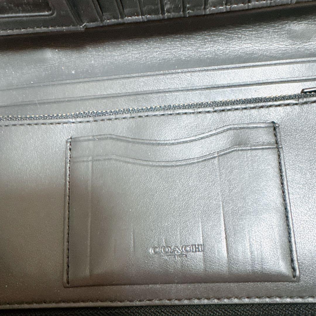 大人気　coach ダブルジップ　トラベルオーガナイザー　シグネチャー