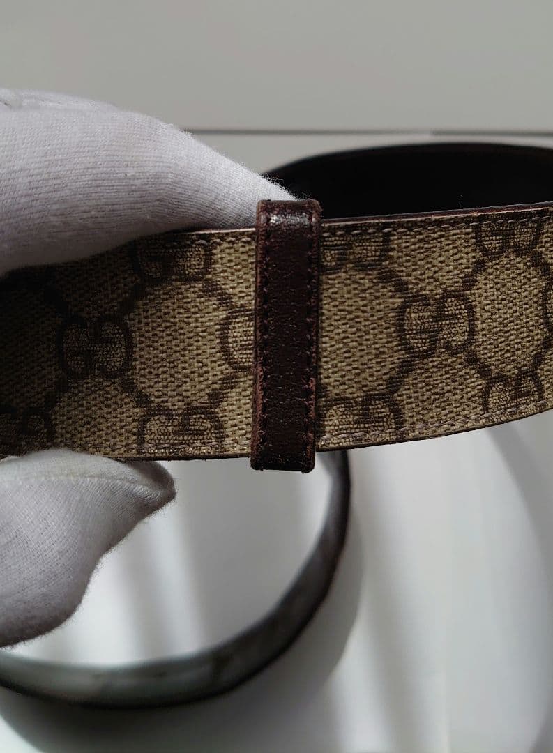 GUCCI メンズベルト GGスプリームインターロッキング 90・36