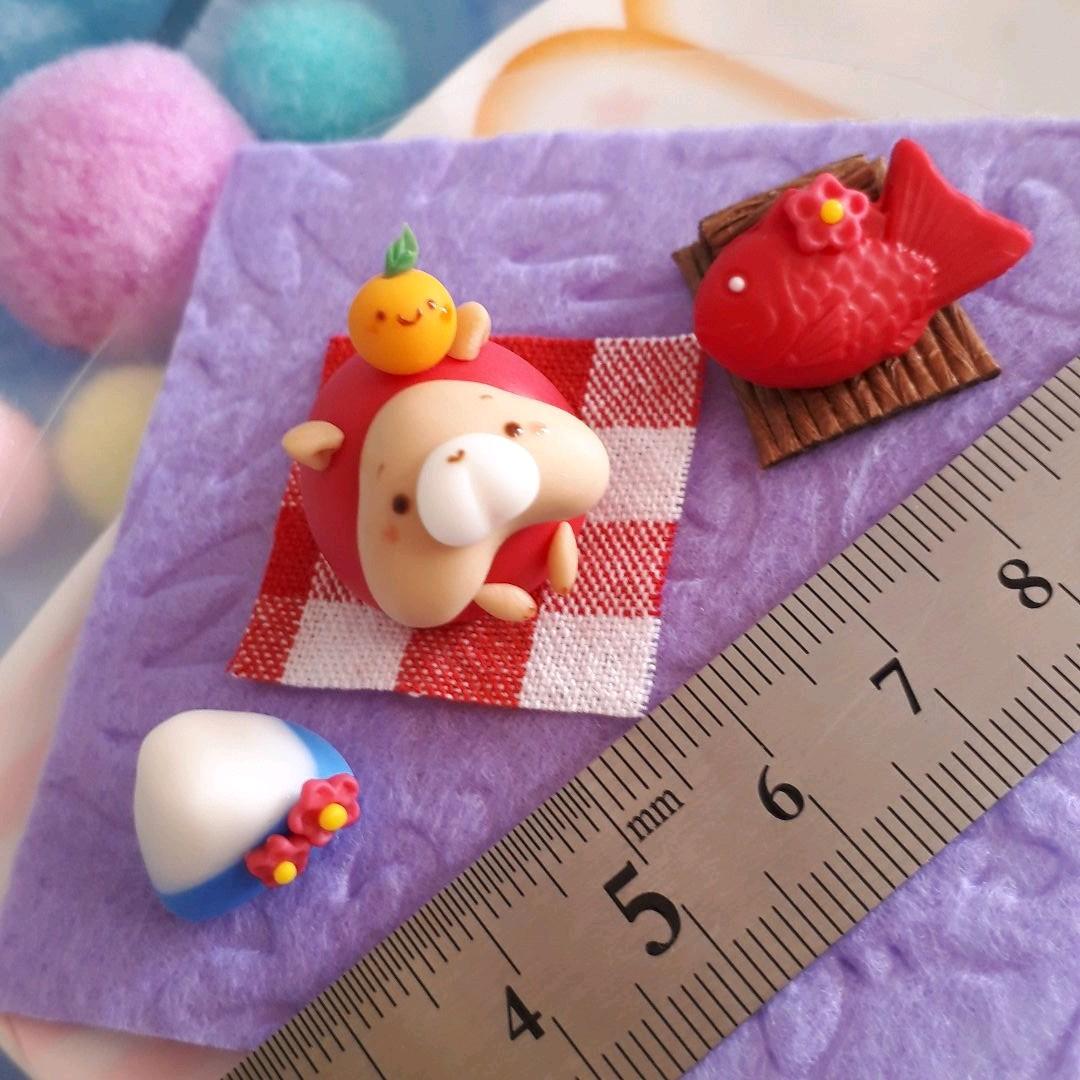 お正月飾り♡ハムスター、鯛、富士山♡おめでたい！
