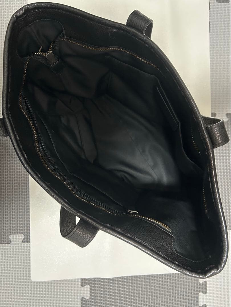 COACH F23248レザートートバッグ ホワイト/ブラック