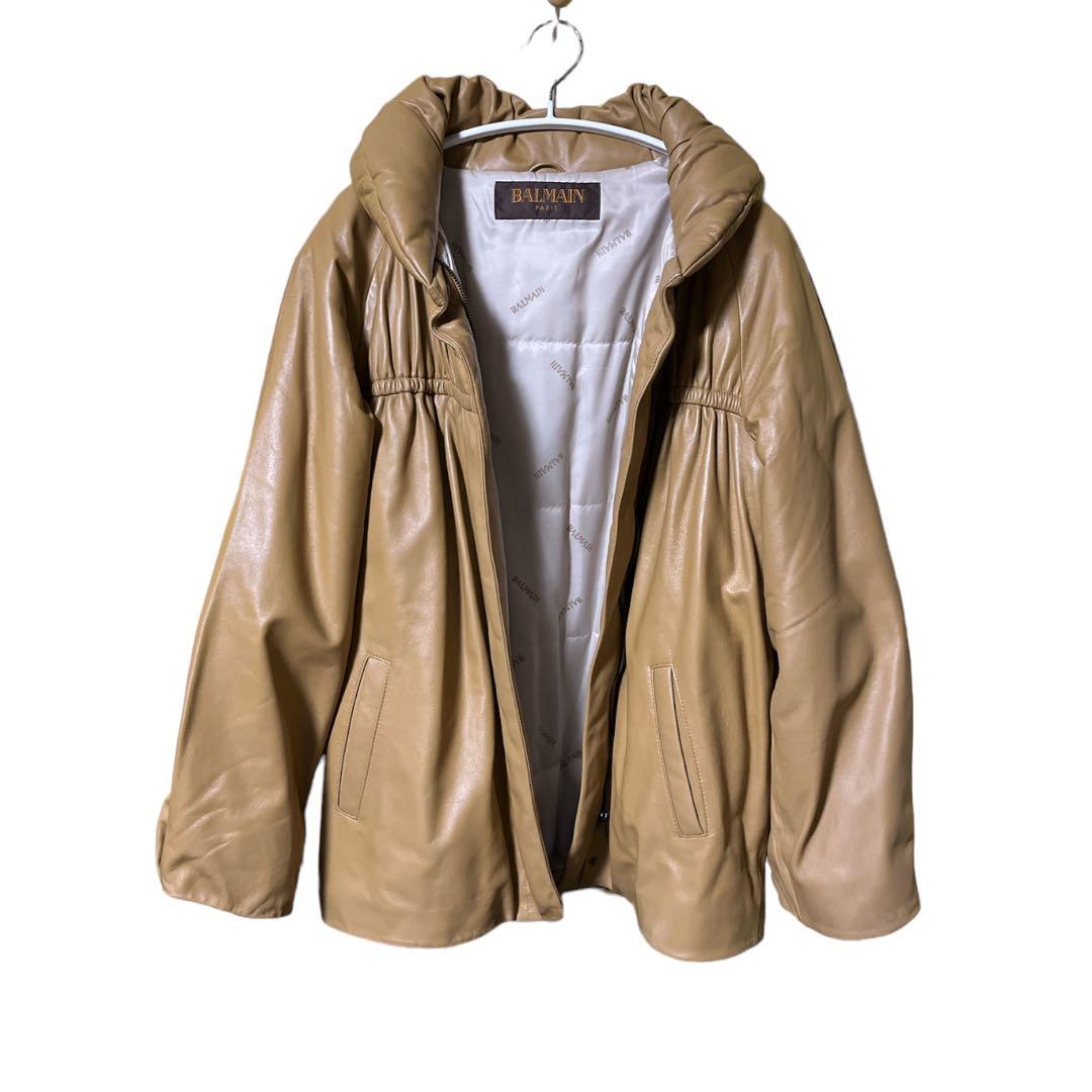 BALMAIN バルマン ラムレザージャケット 超美品 サイズ 11