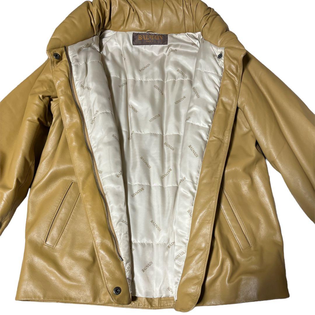 BALMAIN バルマン ラムレザージャケット 超美品 サイズ 11
