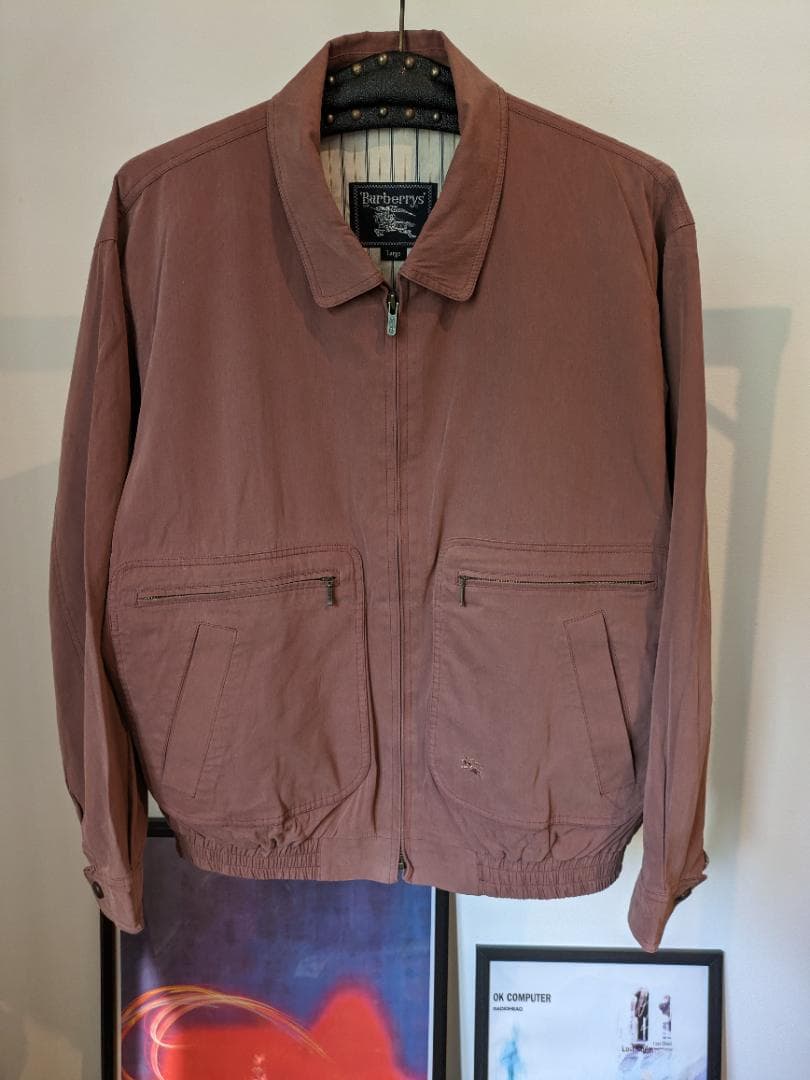 80s BURBERRY スイングトップ ブルゾン ジャケット L