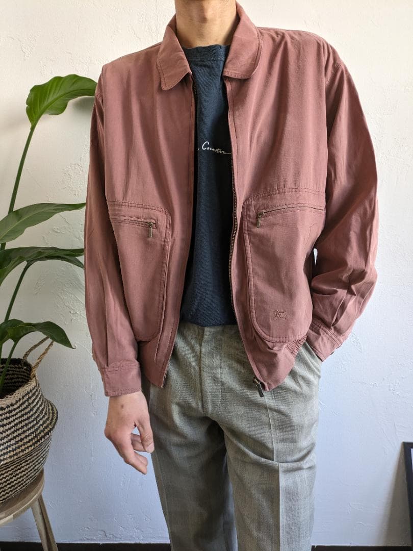 80s BURBERRY スイングトップ ブルゾン ジャケット L