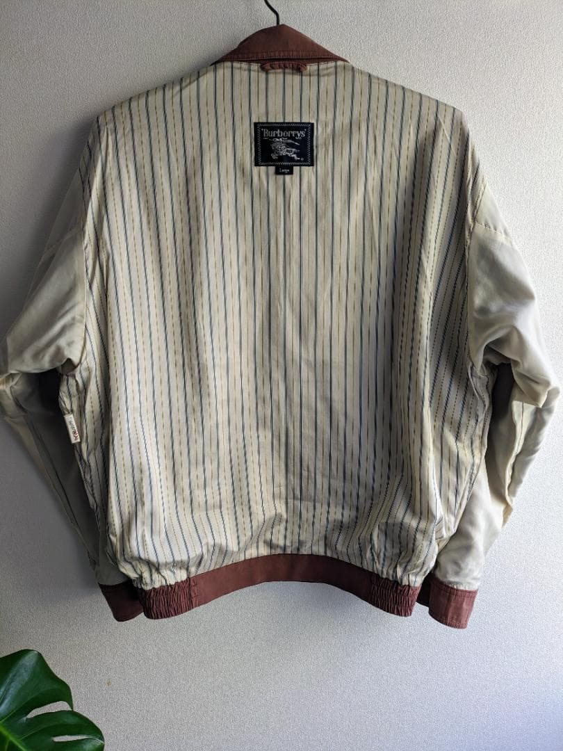 80s BURBERRY スイングトップ ブルゾン ジャケット L