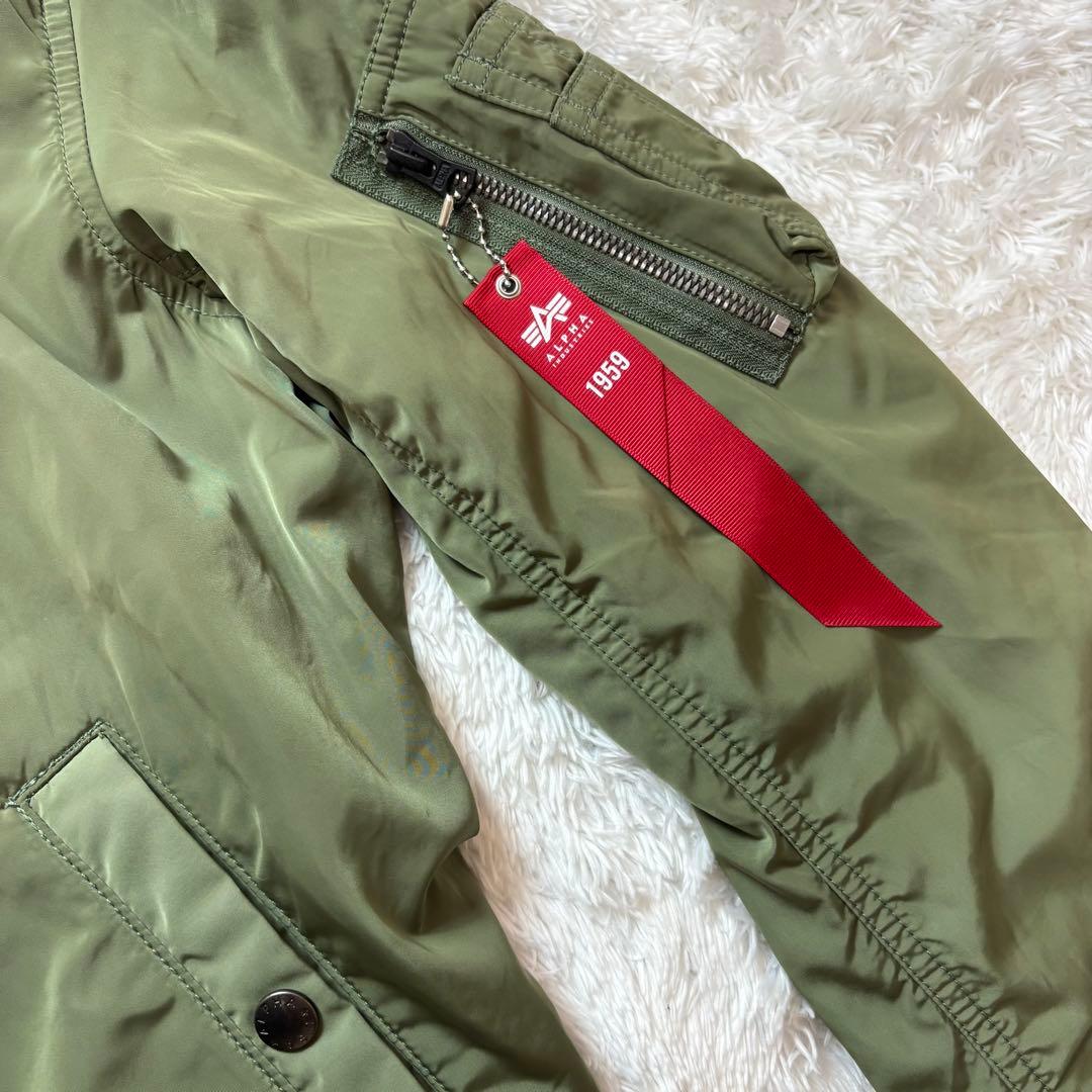 ALPHA MA-1 フライトジャケット オリーブ XL 薄手