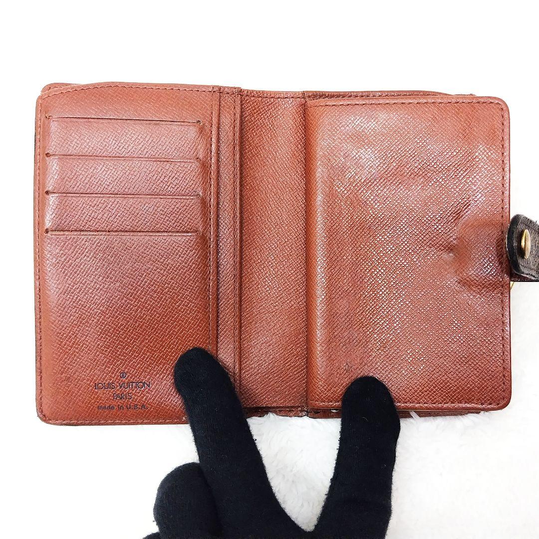 ルイヴィトン がま口財布 ポルトフォイユ ヴィエノワ モノグラム柄