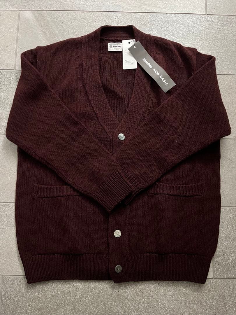 トップス YONETOMI SOFT LAMB WOOL KNIT CARDIGAN