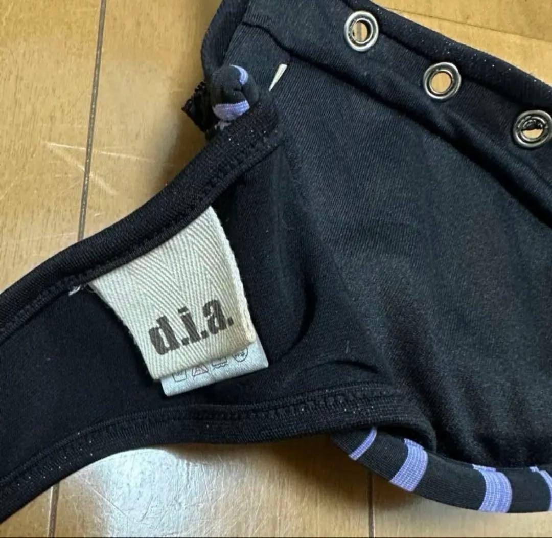 【d.i.a】ストライプ 見せブラ 盛りブラトップ